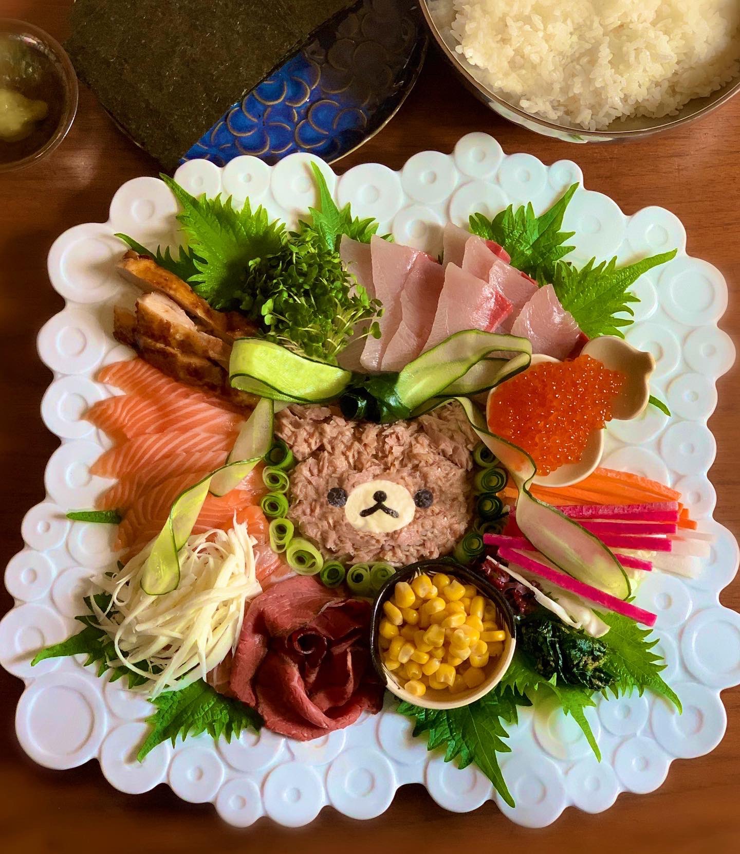 あつよ 今夜はリクエストの手巻き寿司 手巻き寿司 リラックマ あつくっく 誕生日ごはん T Co Buigftwwgs Twitter