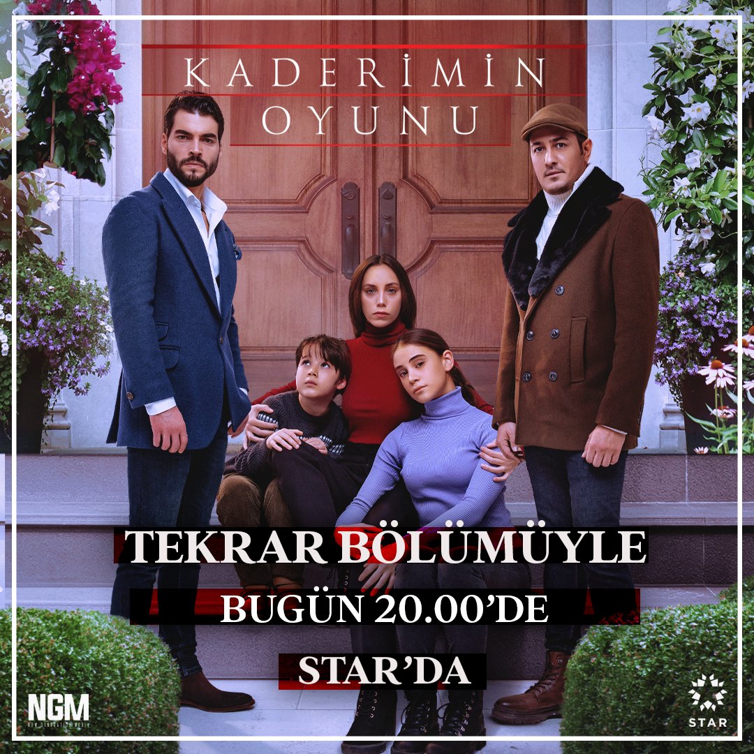 Kaçıranlar ve yeniden izlemek isteyenler için #KaderiminOyunu tekrar bölümüyle bugün 20.00’de #Star'da!

<a href="/ngmediatv/">NGM</a> <a href="/startv/">STAR TV</a>