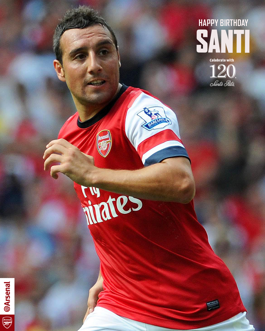  \"Ohhh, Santi Cazorla!!\" A very happy birthday to you,  Truly magic 