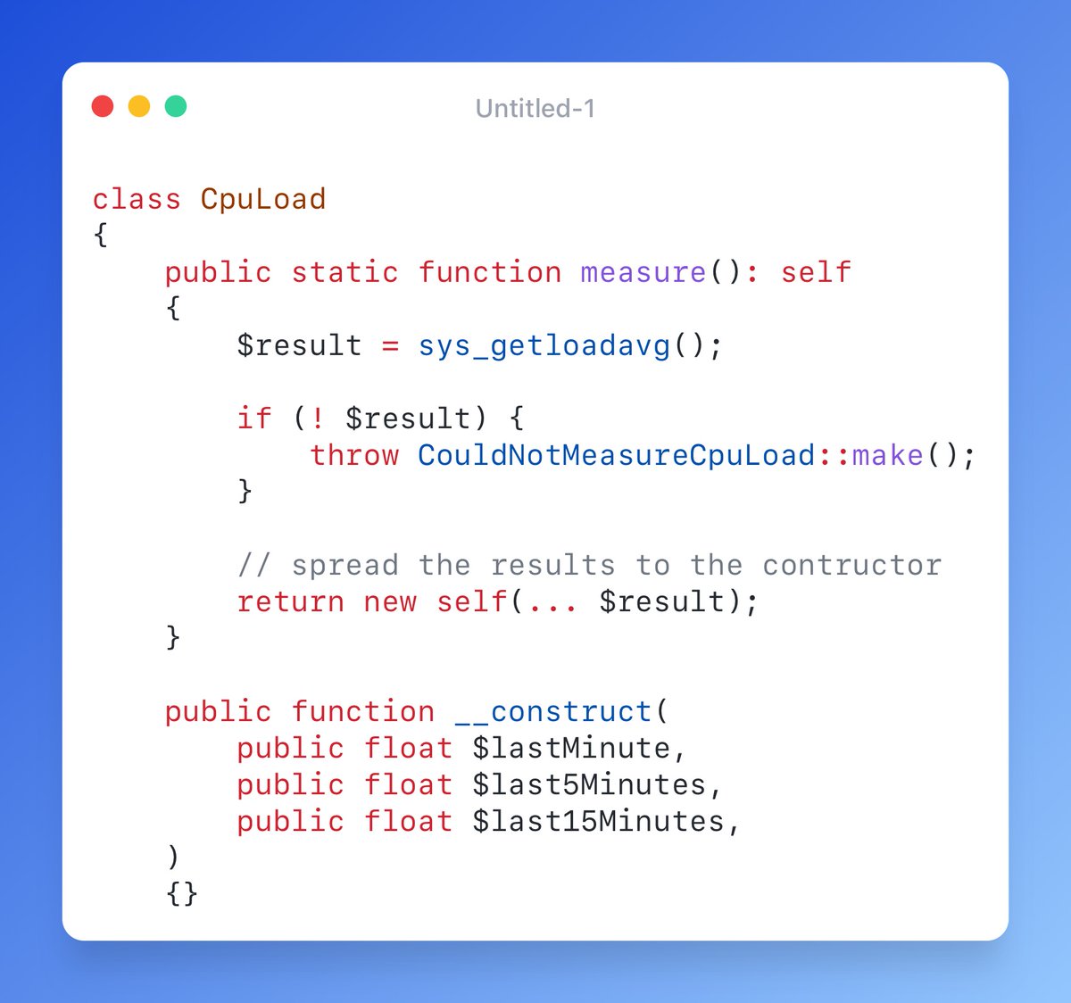 You can use the array spread syntax to pass an array of arguments to another function