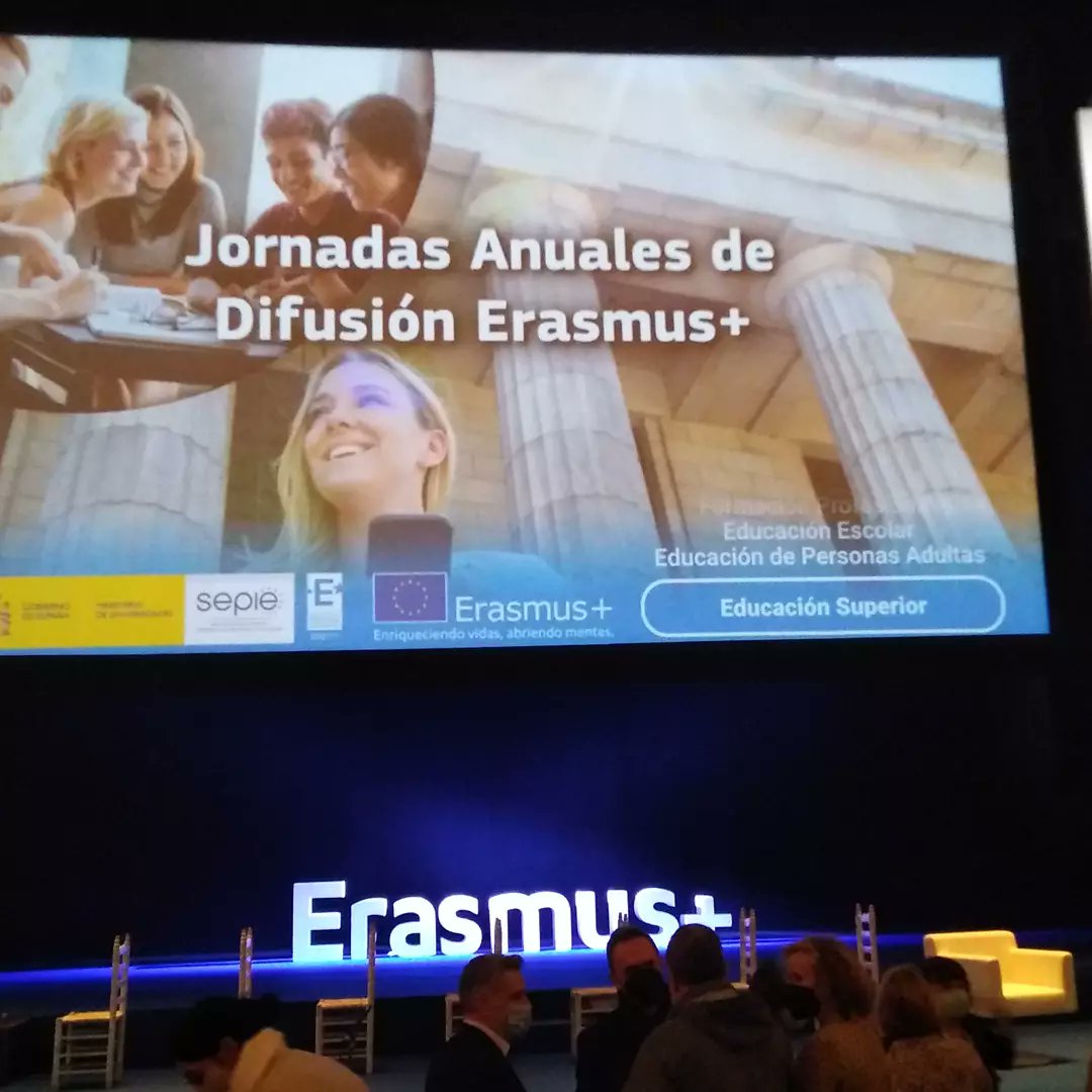 ESHTerasmus's tweet photo. A punto de empezar las Jornadas Anuales de Difusión #erasmusplus https://t.co/u8UuM7dQ5K