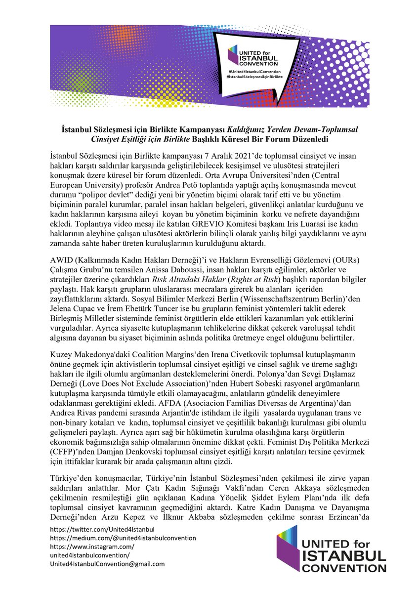 United4IstanbulConvention tweet media