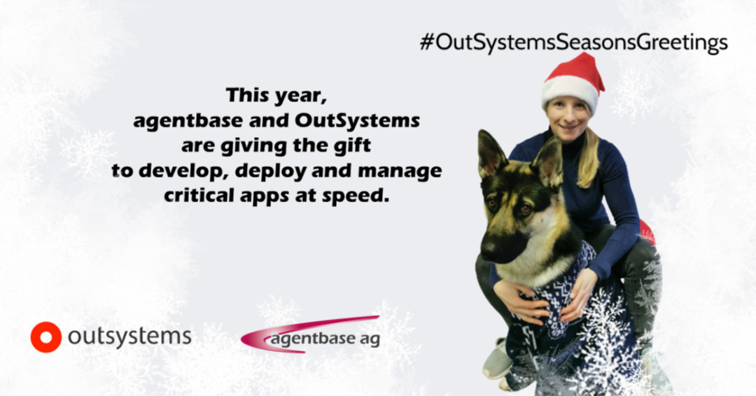 DevelopmentLow's tweet photo. This year, agentbase and OutSystems are giving the gift to develop, deploy and manage critical apps at speed.
#OutSystemsSeasonsGreetings #OutSystemsPartner #agentbase #speedup #Zukunftssicherung https://t.co/ABC8xXXQBj