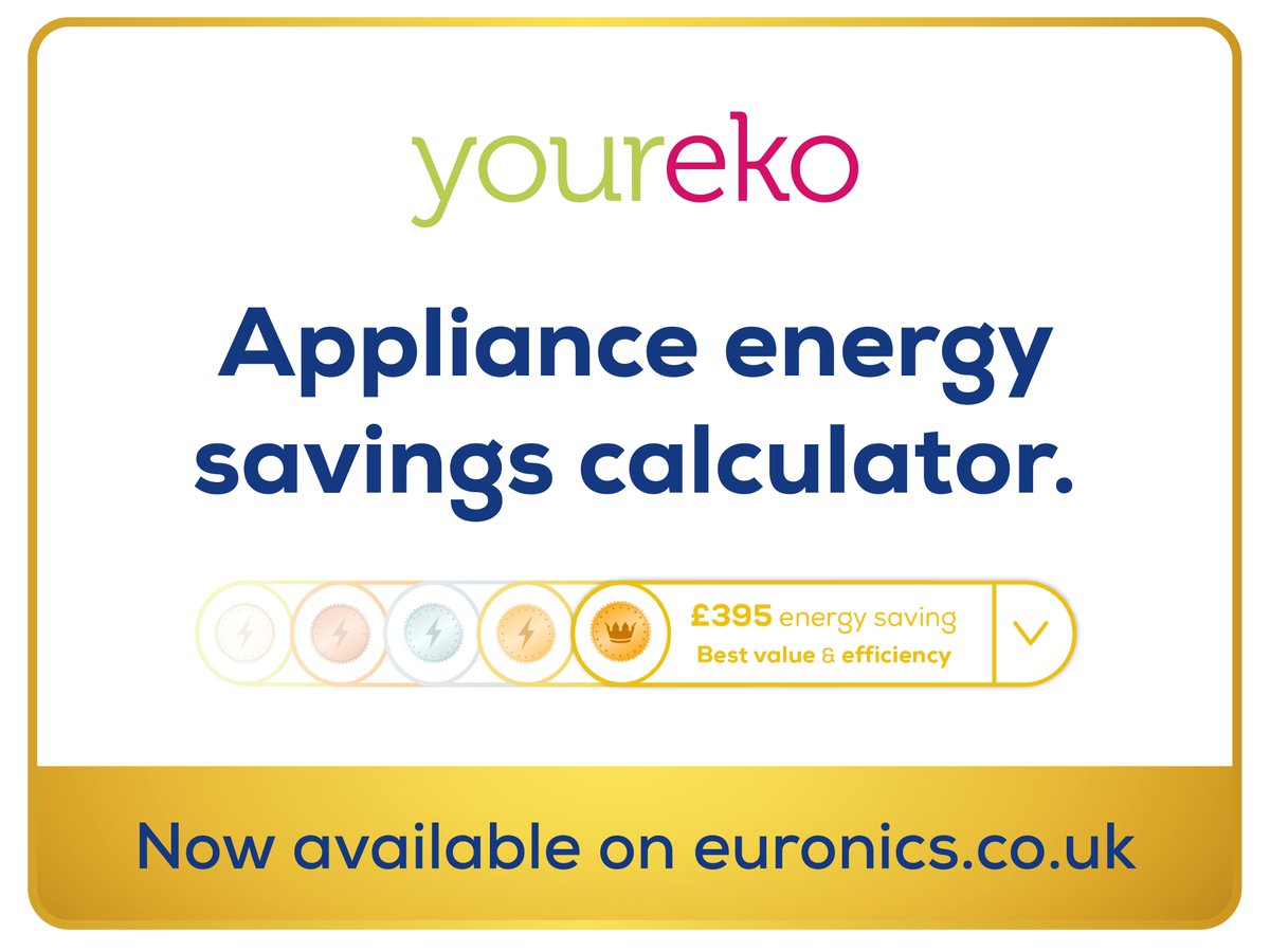 euronics_UK's tweet image. To help our customers choose the most efficient appliances which save money too, we're featuring the Youreko Appliance Energy Savings Calculator on laundry, dishwashing &amp;amp; cooking products, to help you make the best decision, for you &amp;amp; the environment.🌍 euronics.co.uk