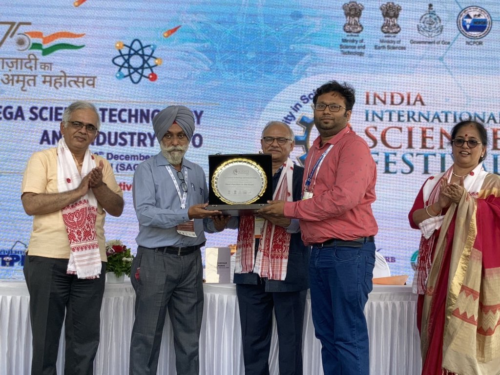 CSIR_IND's tweet photo. #IISF2021 Mega Science Technology and Industry Expo 

🥇CSIR wins Best Pavilion of the Expo🥇 

A big thank you to all our stakeholders 🙏🏽 

@Shekhar_Mande @GVRayasam https://t.co/4cV5iYhno4