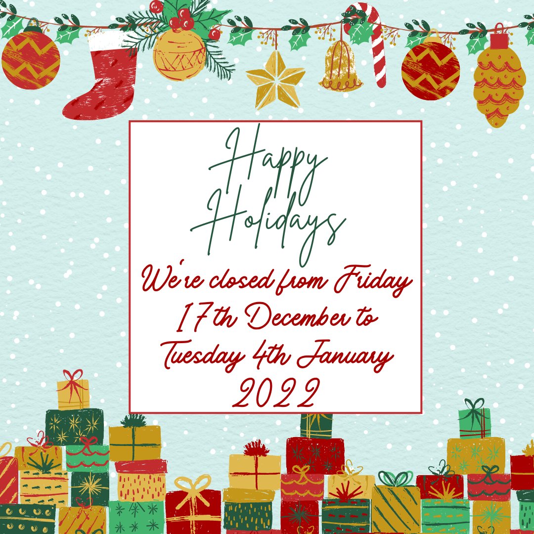 With Christmas coming up and after a busy year, we're ready for our Christmas Break. Our office and factory will be closed for the Christmas period from 5pm on the 17th of December to the 4th of January 2022.

#MadeBetterByEllis #MerryChristmas #ChristmasBreak #Christmas