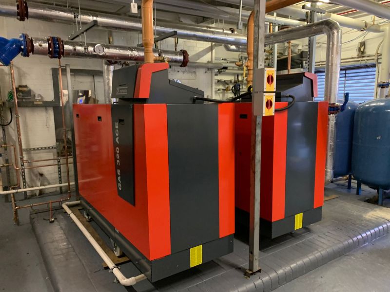 Thanks to GLJ Design Services for sharing this great photo of our Gas 320 Ace #boilers, recently installed at a Hampshire #school to improve #heating #reliability and #efficiency. Contact your ASM for more info: fal.cn/3kAYg #futureready #lowNOx #7yearwarranty