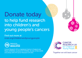 Our researchers are working to develop new treatments with fewer long-term side effects, so more of the 4,400 children and young people diagnosed with cancer every year in the UK survive with a good quality of life 🔬 Donate to #CRUKYoungPeople today: bit.ly/3DNqsVl