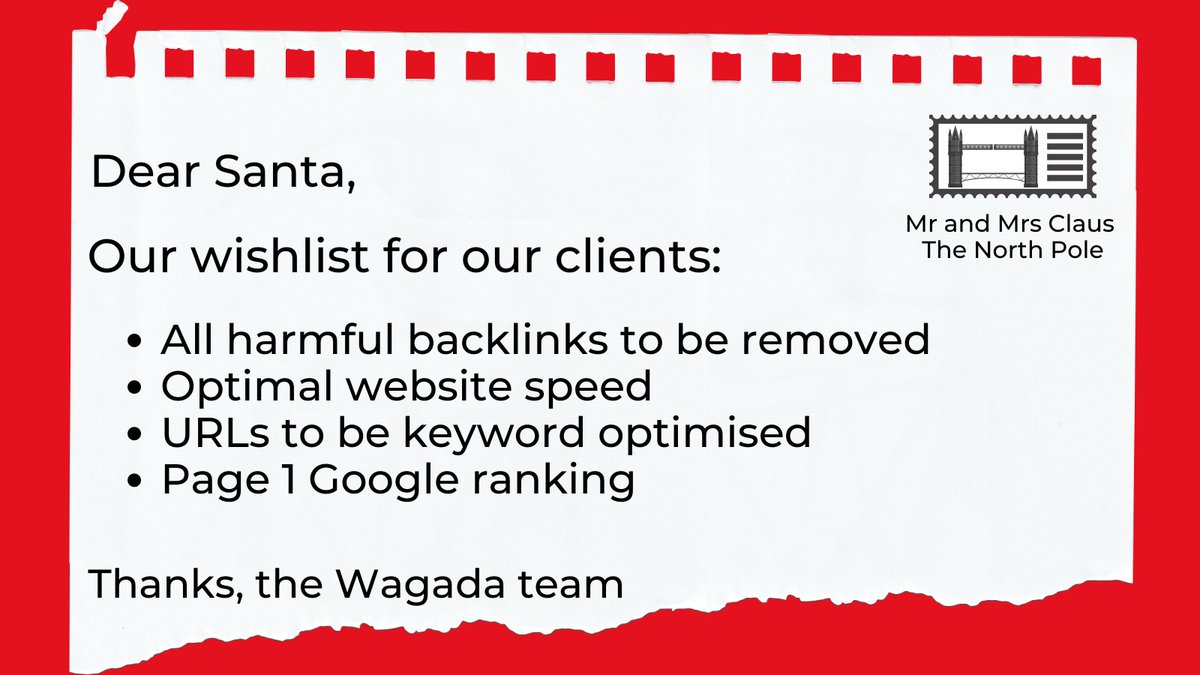 We don't think we're asking for too much. What's on your list this year?

#christmaslist #christmaswishlist #seo #digitalmarketing #marketing #marketingdigital