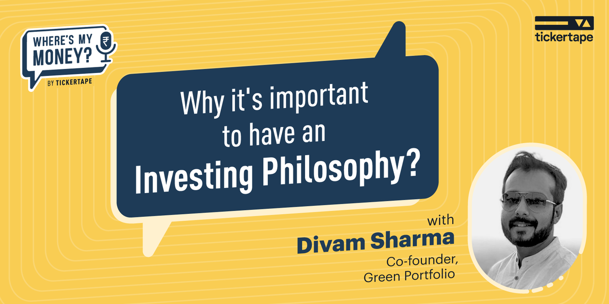 TickertapeIN's tweet photo. In our latest episode of 'Where's My Money?', we discuss the importance of having an #investing philosophy! 🤔

Go check it out and be sure to drop us a comment on how you liked it 👇
https://t.co/ikieM1mWEr https://t.co/iSRMVfneWl