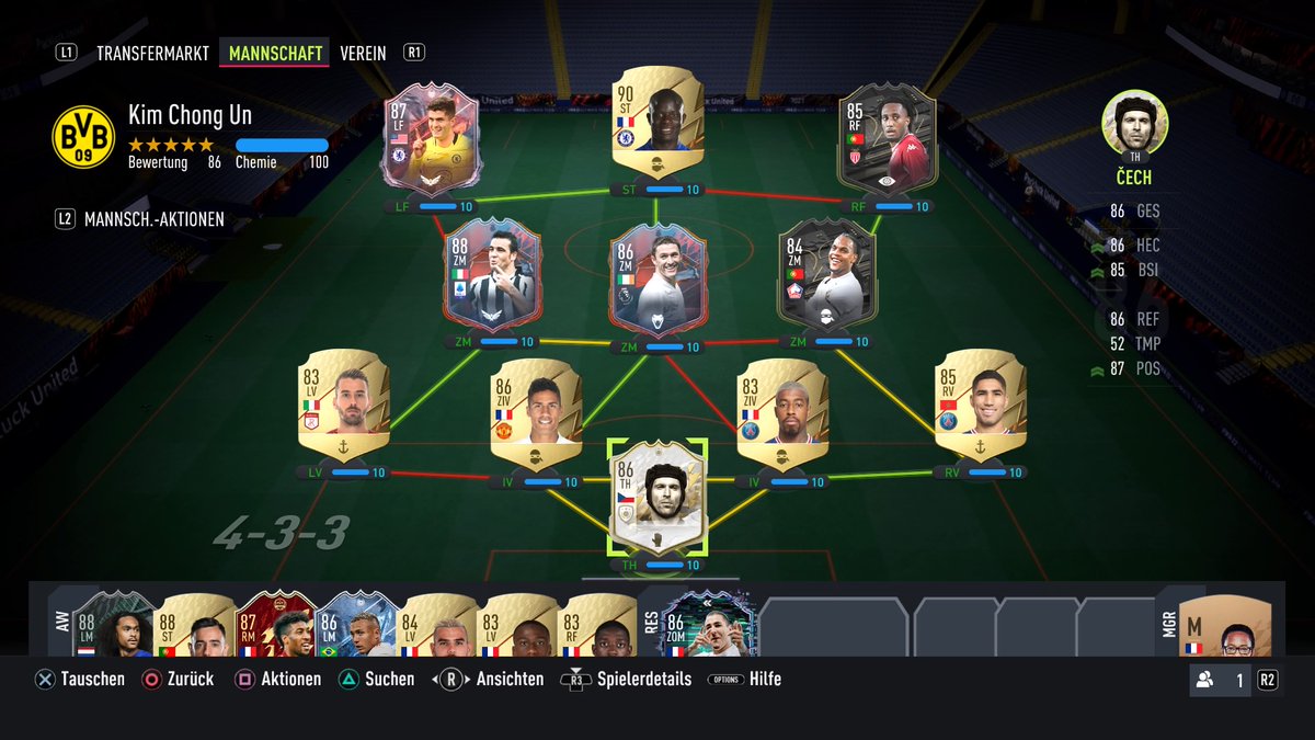 Finestball_'s tweet photo. #Sheeshtube Hey Jaja das ist mein Team. Untrade: kante Sanches Kimpembe. Ingame 4231. Budget 150k Danke im Voraus https://t.co/0BxJcPjqmb