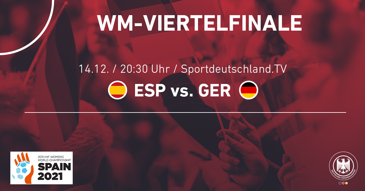 🔜 Quarterfinals! 💪

Seid beim KO-Spiel gegen den WM-Gastgeber dabei! 👏💥

#ESPGER #WIRIHRALLE #aufgehtsDHB #handball @ihf_info 
--
Die Partie live auf @SportDE_TV!