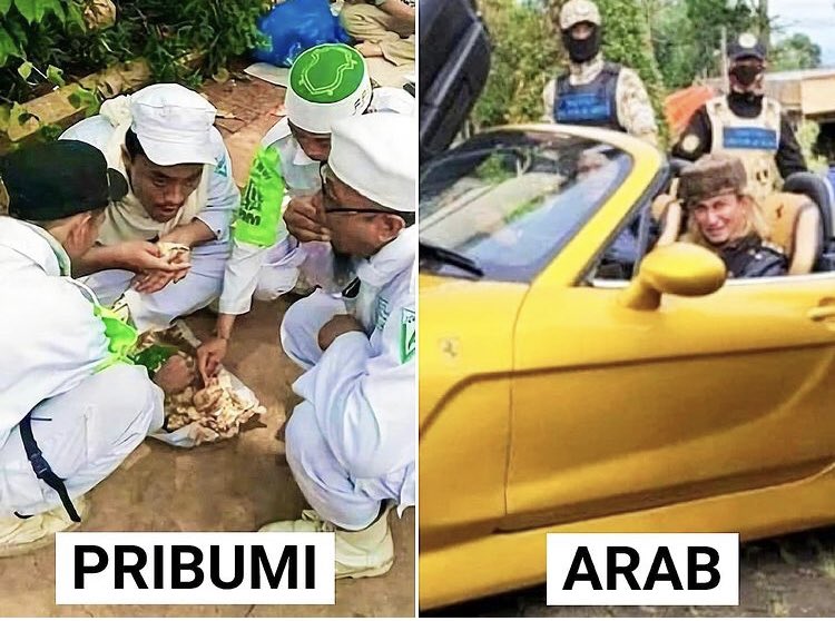 Jadi Yaman di sini enak betul. 
Modal sorban, dengkul pun dicium inlander nirnalar.