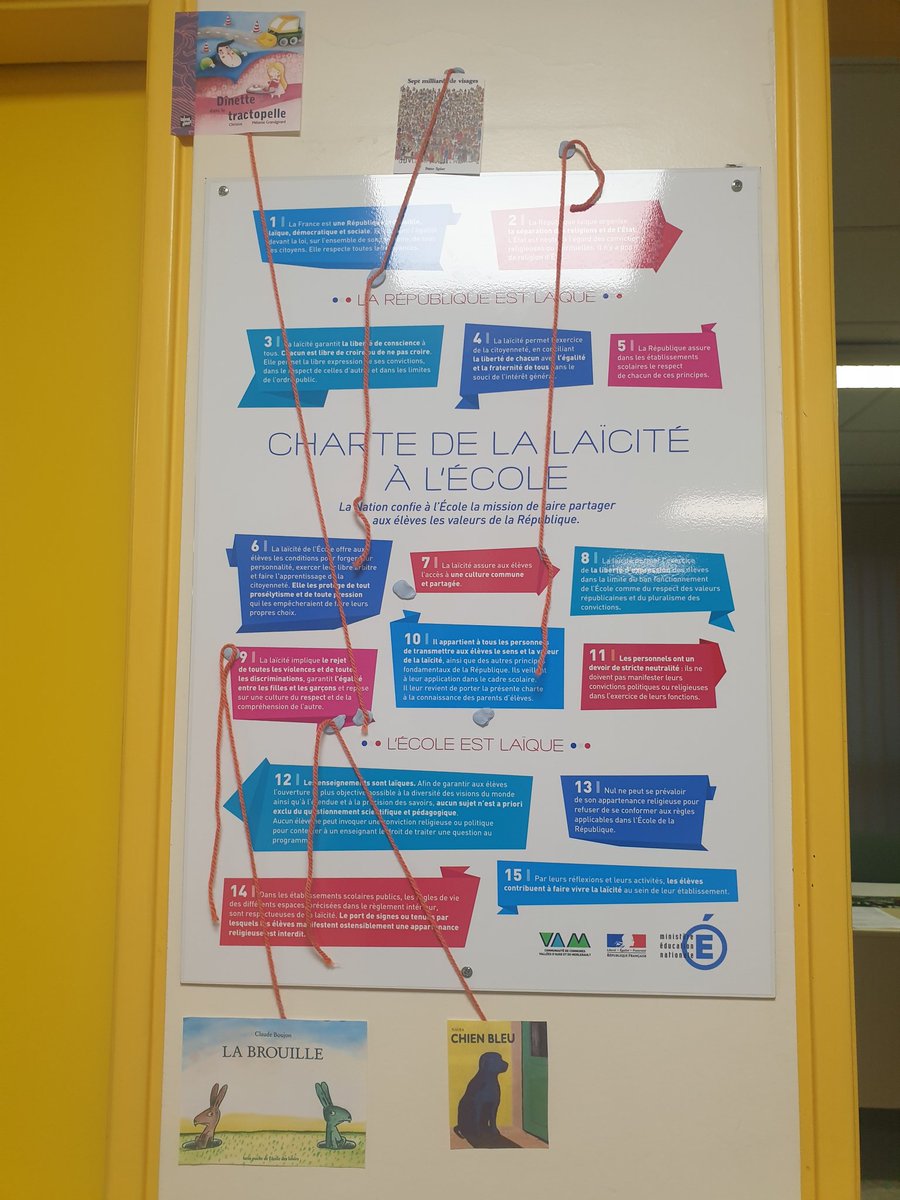 Réflexion autour de l'#EgalitéGarçonFille avec la création d'une page mixte a partir de catalogues de jouets 
Et
Association albums jeunesse/articles de la charte
#JourneeDeLaLaicite