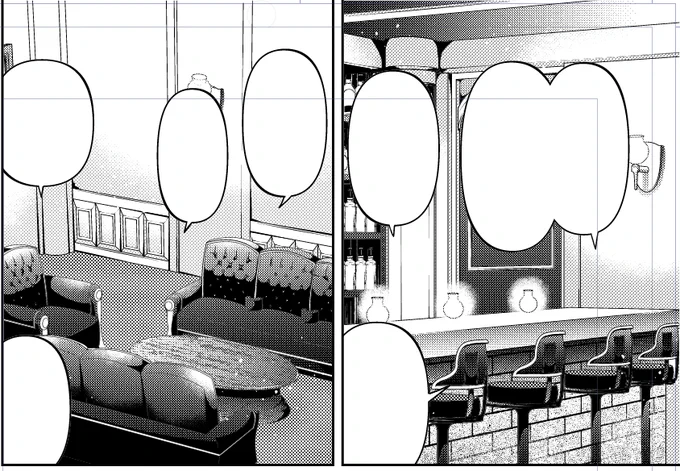 今やってる原稿でセリフやキャラ入れたら隠れちゃう魔法舎の背景たち見てってください～

#まほやく_FA 