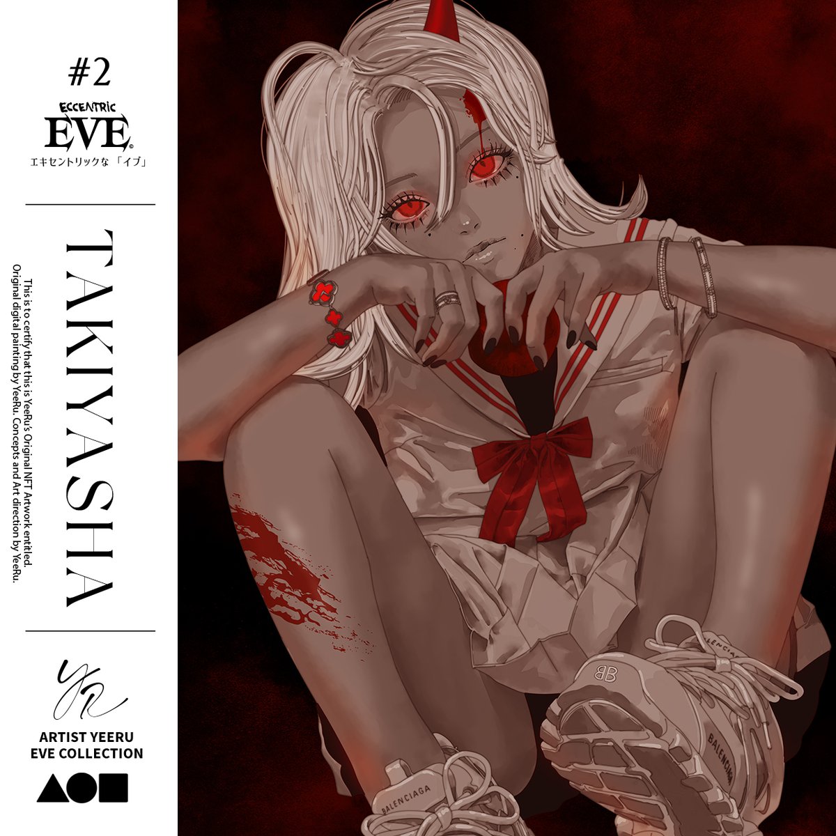 EVE : TAKIYASHA
on @withFND
foundation.app/@yeeru/eve/2

#NFTLAUNCH #anime #NFTCommunity #foundation #animenft #nftcollectors #nftart #NFTartist #NFTdrop #anifam #anifamNFT #illustration