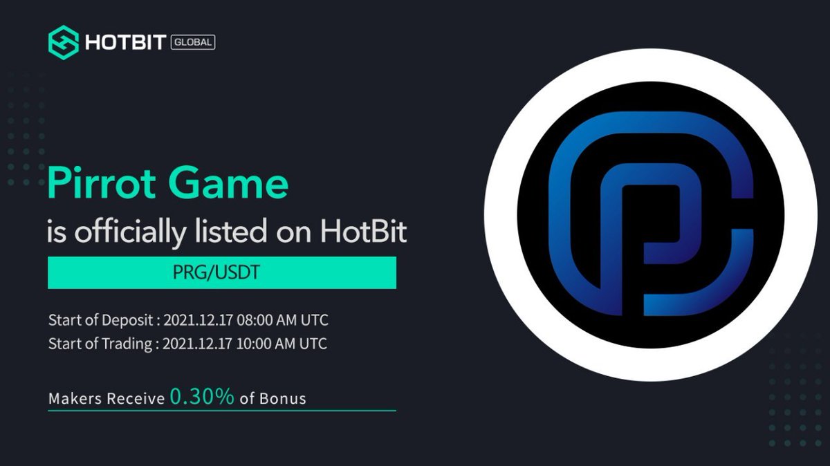 pirrotgame's tweet photo. 🚀PIRROT GAME PRE SALE IS LIVE ON BOUNCE FINANCE

✈️BUY LINK
https://t.co/E3hw3jbral

⏰START DATE 13/12/2021  07:00 pm UTC

⏰END DATE 17/12/2012. 08:00pm UTC.

☑️ CONTRACT ADDRESS:https://t.co/rfmboYmdCf

🔥HOTBIT LISTING
https://t.co/g4WkC7Nta5 https://t.co/R8DW0FIZ9s