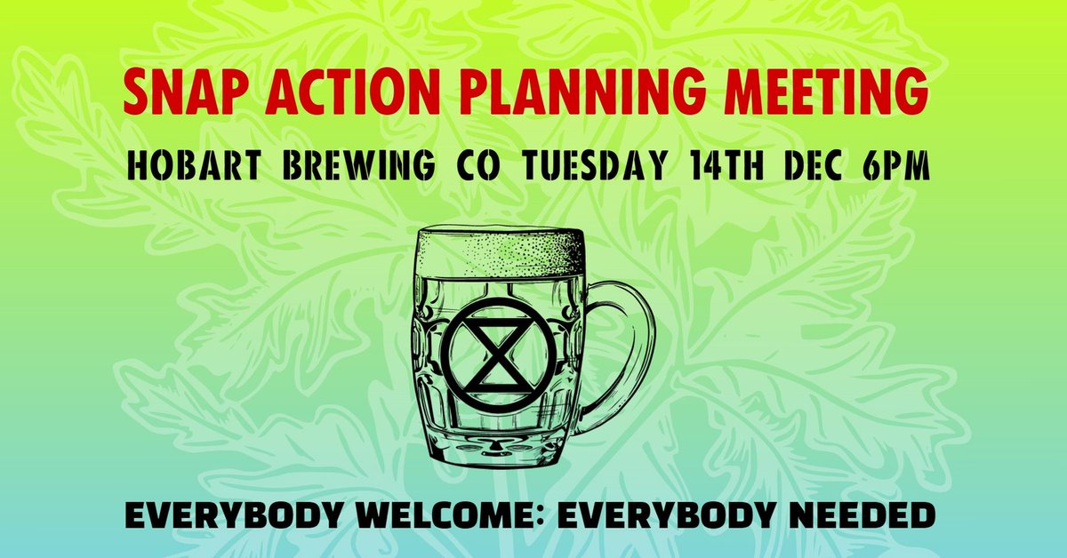 XRTasmania's tweet photo. It's beginning to look a lot like #christmas climate crisis. Santa isn't happy so come along to the Hobart Brewing Co., 14th December, 6pm: 16 Evans Street, #Hobart. #ExtinctionRebellion actions are fun, fresh &amp; dynamic. Help sing, hold a banner or flag. We and Earth need you. https://t.co/N7n6WAamah