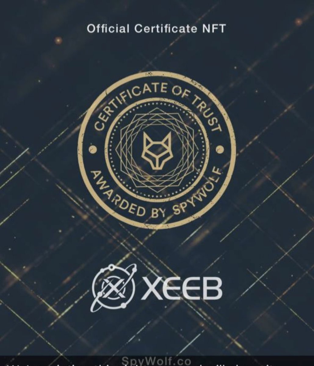 nikolic23's tweet photo. Did you know #Xeebster just passed a #Spywolf audit with flying colours? With so many new cryptos entering the space it’s hard to tell which ones are legit and which ones are “rug pulls” … #Xeeb #PassiveIncome 10% rewards #Busd  LFG 🚀 🌙 https://t.co/dU20RlWkSt