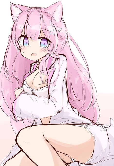 白衣+水着のこよりちゃん…!? 