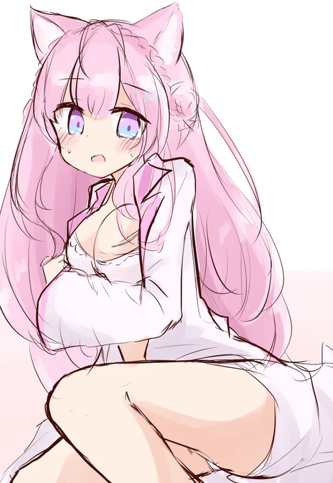 白衣+水着のこよりちゃん…!? 