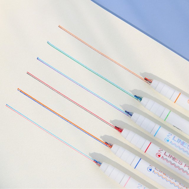 💗
-더블라인 수성펜

두가지 색상이 나오는
더블라인 수성펜 입니다.

🖍 3종 2세트/6종 1세트
할인가 3종 1,500/6종 3,000

(=구매하러가기
📎naver.me/GltcuUej