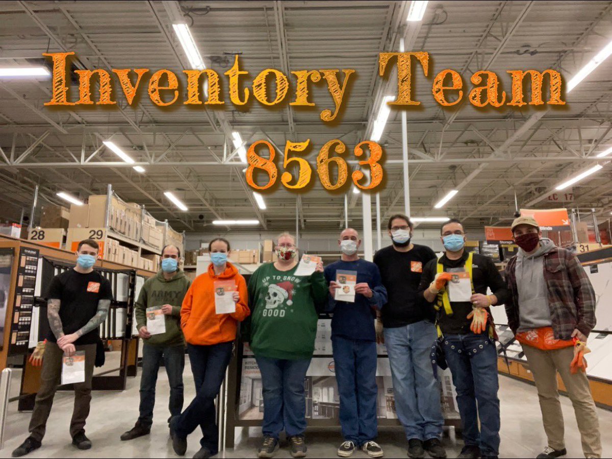 Inventory is only 1 day away! Thank you to this awesome team for all the help!