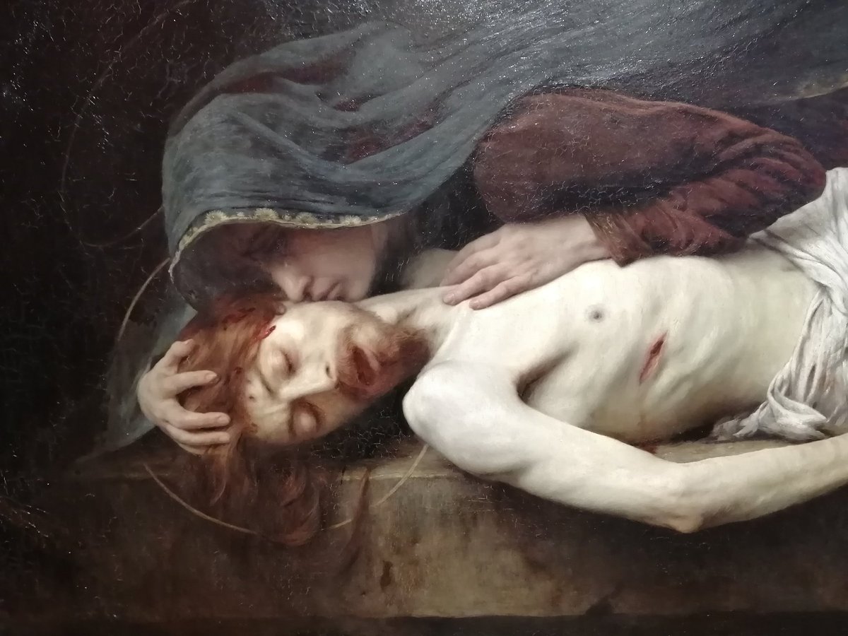 GuillaumeHd9's tweet photo. Au MBA d'Arras, musée agréable et plein de surprises, 'La douleur' de Gabriel Ferrier (salon de 1903) et "La Mort de Cesar' de Joseph Court de 1824  #TeamXIX https://t.co/DoNgMbJhwH