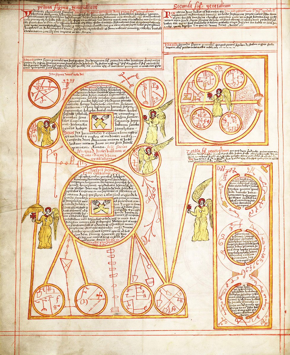 DrFrancisYoung's tweet photo. Is there any greater sign of the decadence of academia than the fact students are prepared to plagiarise and use essay mills, and not a single one is prepared to take the traditional shortcut to learning by deploying the ritual magic of the Ars Notoria? https://t.co/ZYwirCBx3s