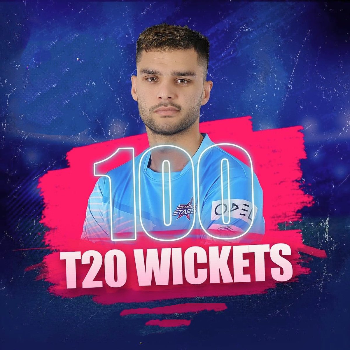 imnaveenulhaq's tweet photo. Absolutely Delighted to be the first afghan seamer to reach this mini milestone 🇦🇫 💯 T20 wickets https://t.co/0K4w1NaKkX