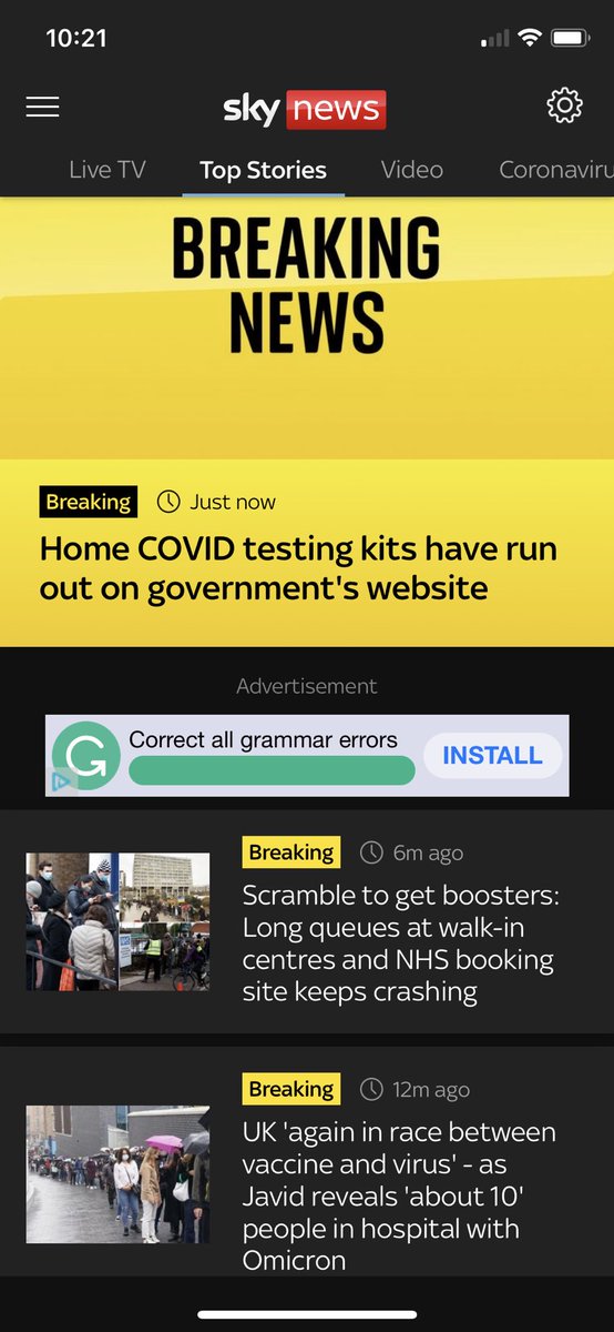 Old Boris had done it again!! Causes mass panic to ‘get boosted’ with long queues, over working Nhs staff and volunteers. Home kits have run out. And to top it off the last storyline is “about 10 people” are in hospital with Omicron. #smokescreen  #BorisMustGo #notfitforpurpose