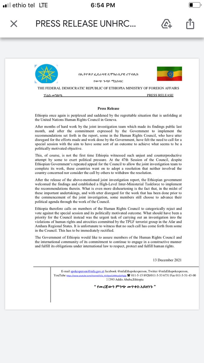 The EU &amp; the US, with their ugly histories of slavery, and colonialism, should no longer regard themselves as self-declared guarantors of human rights. #RespectEthiopianSovereignity #NoMore <a href="/antonioguterres/">António Guterres</a> @UnityForEthio <a href="/AustriaUN/">Austria UN</a> @OnuMauritanie