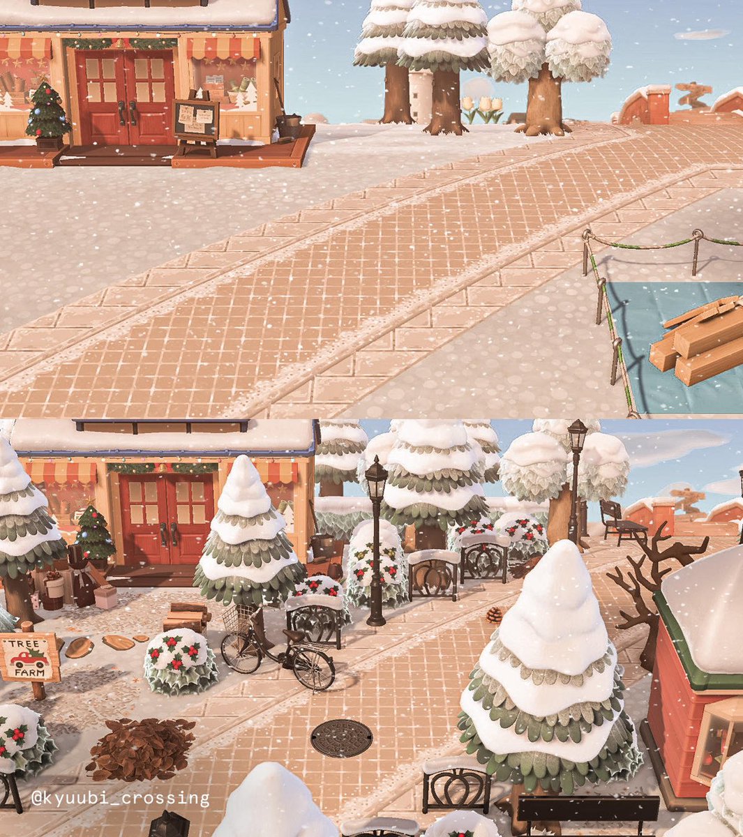 kyuubi_crossing's tweet photo. the winter shopping district ❄️ https://t.co/6GgGfDyd0C