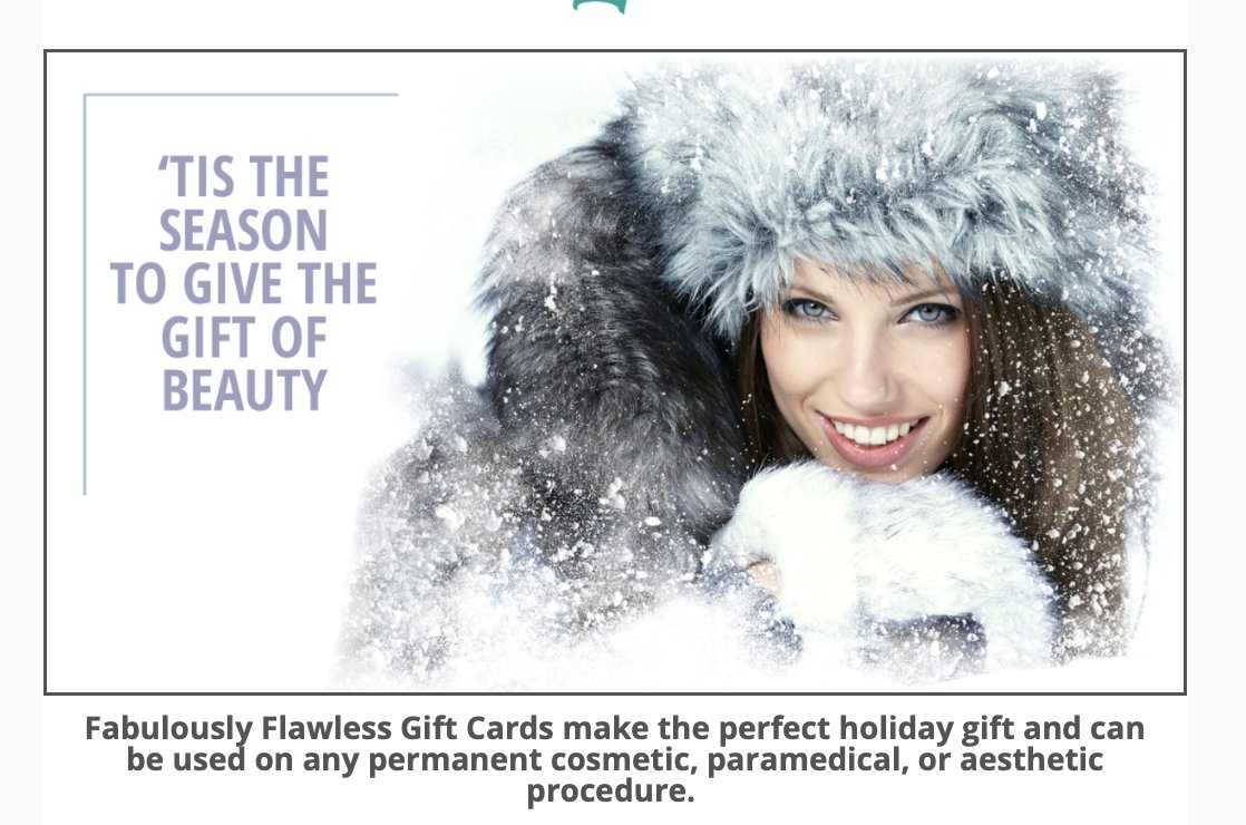 FabFlawlessNC's tweet photo. Happy Holidays! Be sure to read our December Newsletter for beauty specials and more! https://t.co/hH2za0W15T #permanentmakeup #permanentcosmetics #Raleigh #hickorync #microblading #lipshading #permanetmakeupartist #permanenteyebrows #permaneteyeliner #permanentlips #pmuartist https://t.co/ziPmIl8HkU