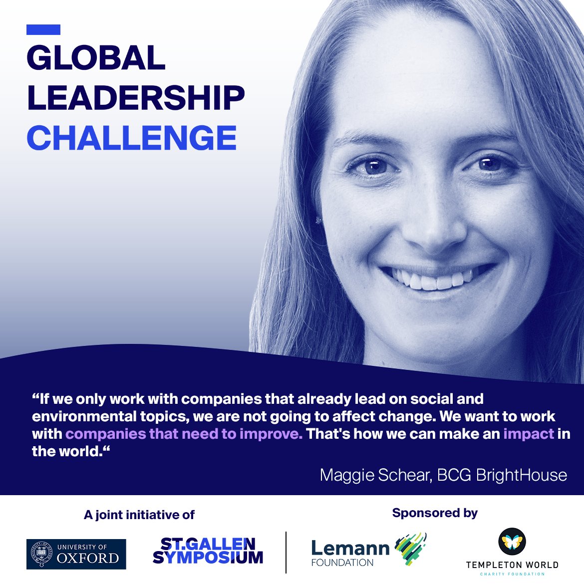 St. Gallen Symposium (@sg__symposium) on Twitter photo In conversation with a global group of emerging young leaders, #GLC2021 Senior Advisor Maggie Schear (<a href="/BCGBrightHouse/">BCG BrightHouse</a> <a href="/BCG/">Boston Consulting Group</a>) explored ways to connect individual and organisational purpose in one's work, and how to navigate possible tensions between the two. In conversation with a global group of emerging young leaders, #GLC2021 Senior Advisor Maggie Schear (<a href="/BCGBrightHouse/">BCG BrightHouse</a> <a href="/BCG/">Boston Consulting Group</a>) explored ways to connect individual and organisational purpose in one's work, and how to navigate possible tensions between the two.