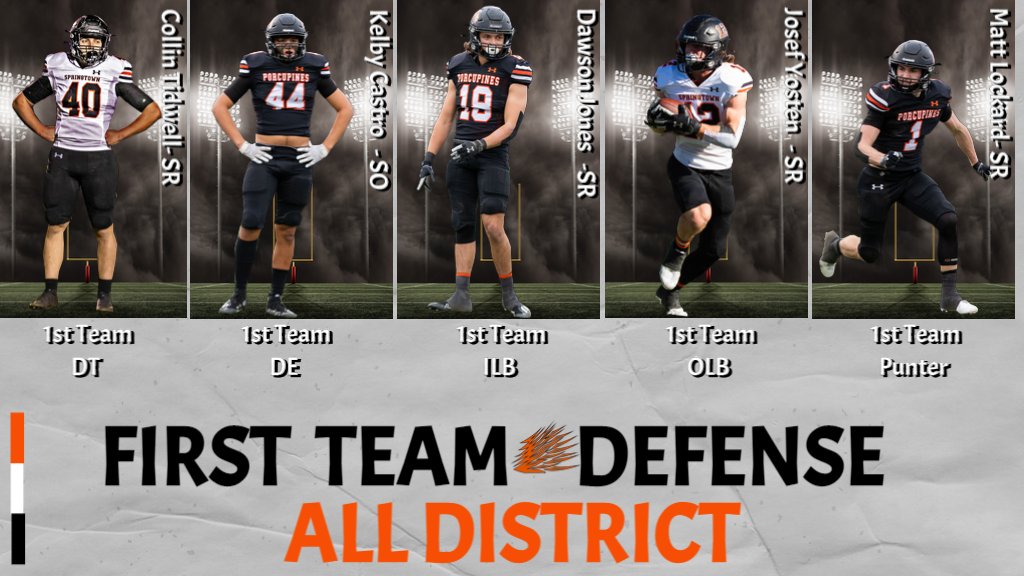 PineFootball's tweet photo. 🏈🏆Congrats to these Porcupines for their
District 4-4A 1st Team Defense Selections!!

#itsagreatdaytobeaporcupine https://t.co/rKOgtCYZ1j