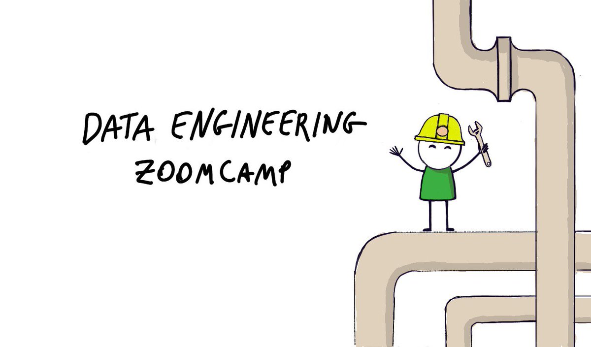 Want to learn Data Engineering? 

Join Data Engineering Zoomcamp!

📅17 Jan 22
💰 Free

Plan:

🔸️ Data warehousing (BigQuery)
🔸️ Batch processing (Airflow, Spark)
🔸️ Analytics engineering (DBT)
🔸️ Stream processing (Kafka)

👉 github.com/DataTalksClub/…
