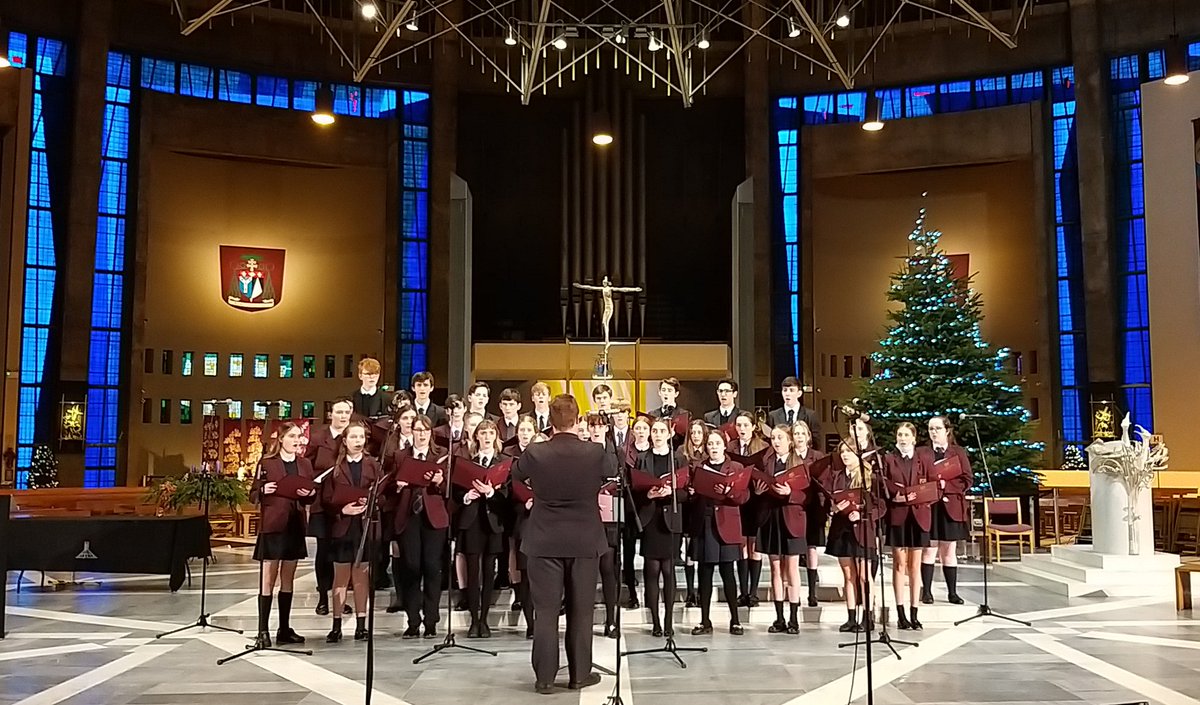 stmarys_college's tweet photo. It's great to be back at Liverpool Metropolitan Cathedral, where our Prize Giving rehearsals are in full swing.

We look forward to seeing you all this evening: doors open at 6.30pm and the ceremony starts at 7pm.

Please note face coverings must be worn unless exempt. https://t.co/FqgJEIhUIn