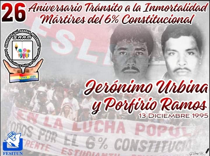 2/2 Esta masacre #13Dic 1995 quedó perpetuada en la memoria histórica como una afrenta a la dignidad humana y el Estado de derecho en el modelo “democrático” del gobierno de doña Violeta Barrios de Chamorro.
#Nicaragua #LeonRevolucion