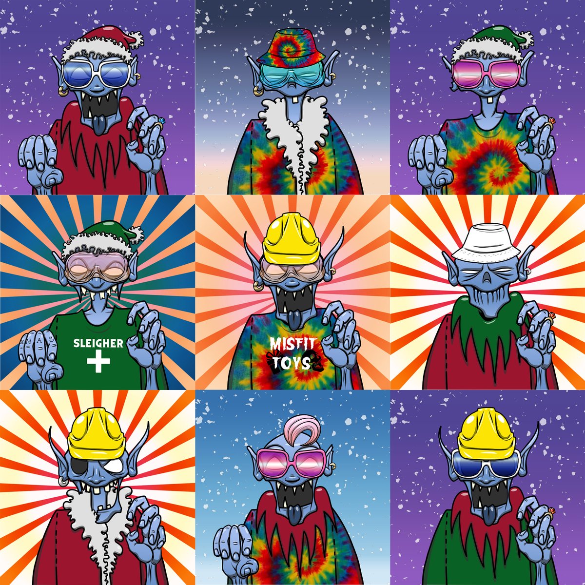 BrovemberRain's tweet photo. GM and thank you everyone for helping to bring attention to our new KILLER HOLIDAY project!! Pick up a zombie elf today and you'll be eligible for our biggest #NFTGiveaway yet! Announcing this afternoon :) https://t.co/ayysFmZEUP @Gr1d1r0nG00ns @neftyblocks @WAX_io #WAXP https://t.co/sDkN7HrLqC