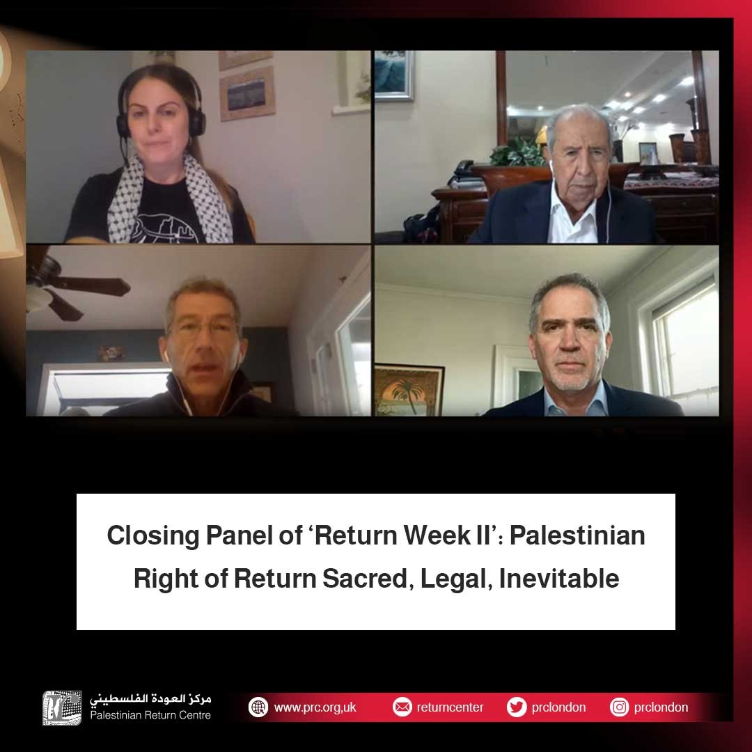 prclondon's tweet photo. PRC held on Friday the final webinar of ‘Return Week II’ to discuss the legal and political implications of the Palestinian refugees’ plight and the right of return. #ReturnWeek #London
https://t.co/Y2d7R5dUTI https://t.co/vSVKSWDMZQ