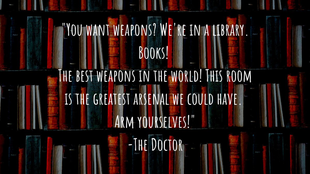 MUPublicLibrary's tweet photo. #MondayMotivation #DoctorWho #MUPL #librarylife https://t.co/RTf9epbRYk