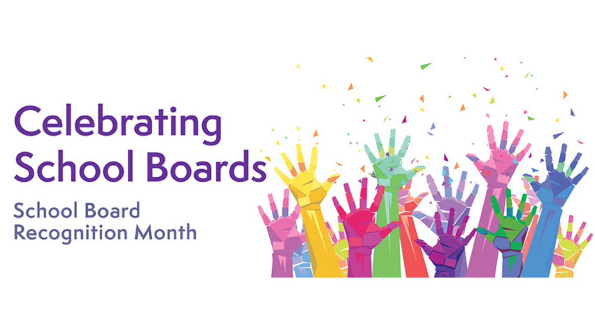 January is School Board Recognition Month! Let your board members know how much their work for your students is appreciated!

Need ideas? Download OSBA's toolkit at bit.ly/3dqLr4T

#SchoolBoardMonth #EdLeaders #OhioEd