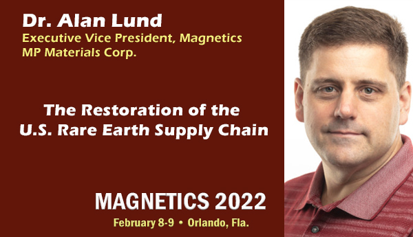 As the only rare earth mining and processing site of scale in the Western Hemisphere, you won't want to miss <a href="/MPMaterials/">MP Materials</a> Dr. Lund's update on its efforts to restore the full rare earth supply chain to the US. magneticsconference.com/mpmaterials