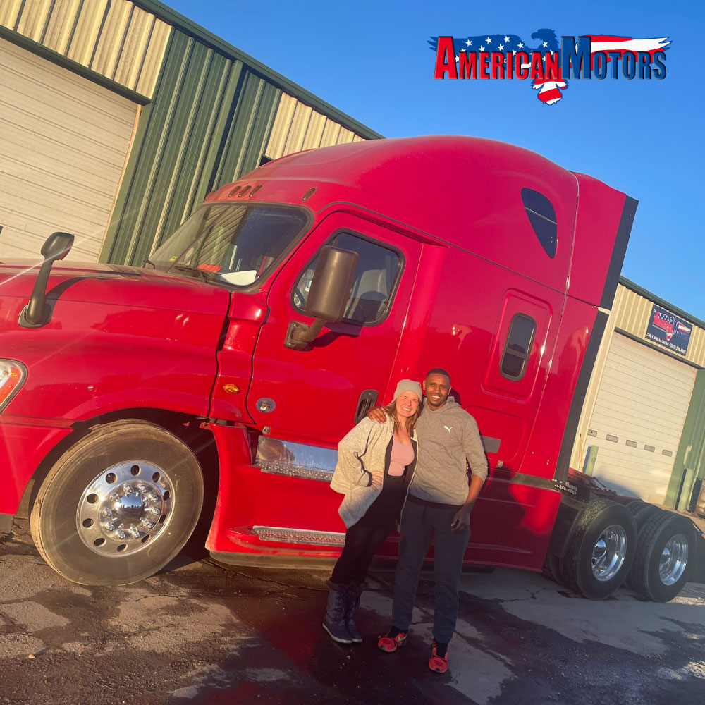americanmotousa's tweet photo. Big thank you to Damascene Birome on his 2016 Freightliner Cascadia purchase! 😊

#trucking #truckerdrivers #truckingindustry #freightliner https://t.co/2t3e0dK5s7