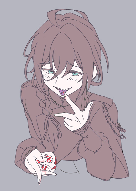 マヨィちゃんもザクロ食べなっ 