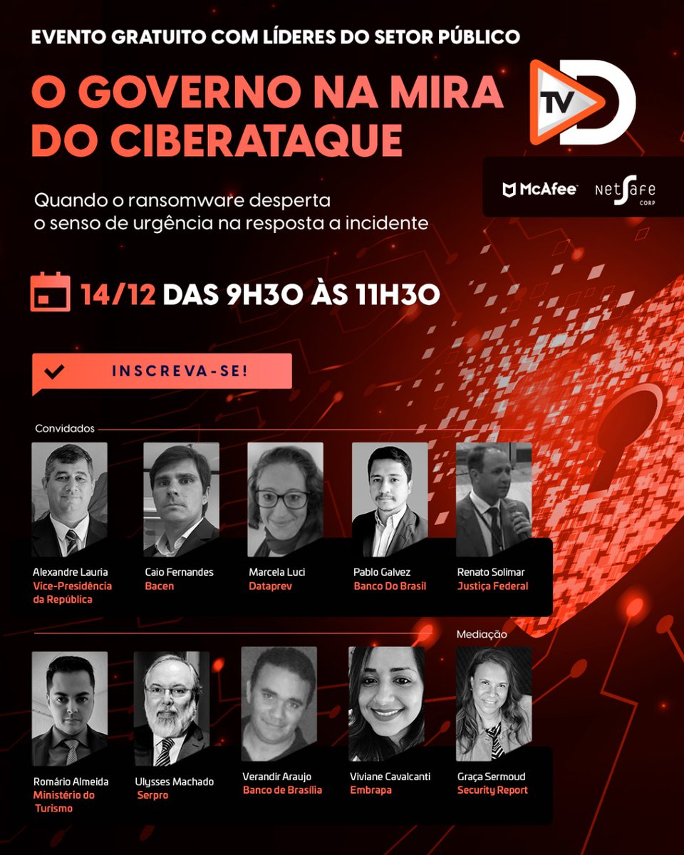 decisionreport's tweet photo. É amanhã. Governo na mira dos hackers. Como responder aos incidentes? Acompanhe o debate às 09h30 na TVD.
https://t.co/hcUge2aPet

#conteudoeditorial #tvdecision #governo #ciberataque 
#resposta #incidente https://t.co/xMLkNCCRTK