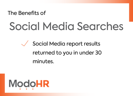 ModoHRtech's tweet image. Whether it is a large or small quantity of searches, search results need to be returned quickly. Contact our product experts to learn more! #socialmediasearches #backgroundscreening #hrtech