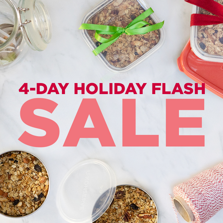 ENDS TODAY! Sustainable gifts + containers for new year kitchen org and healthy meal planning. 25% off orders over $100 w/code WINTER25 (excl. bundles.) ukonserve.com