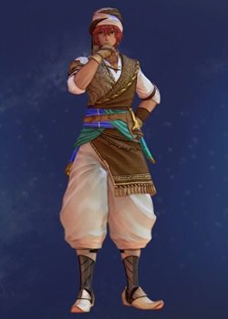 shakyradunn's tweet photo. @TalesofSeries #ToAstyle 

I have a REALLY soft spot for this outfit on Dohalim. [Not near my game presently, but I knew immediately.] https://t.co/HaG9P2mLj2